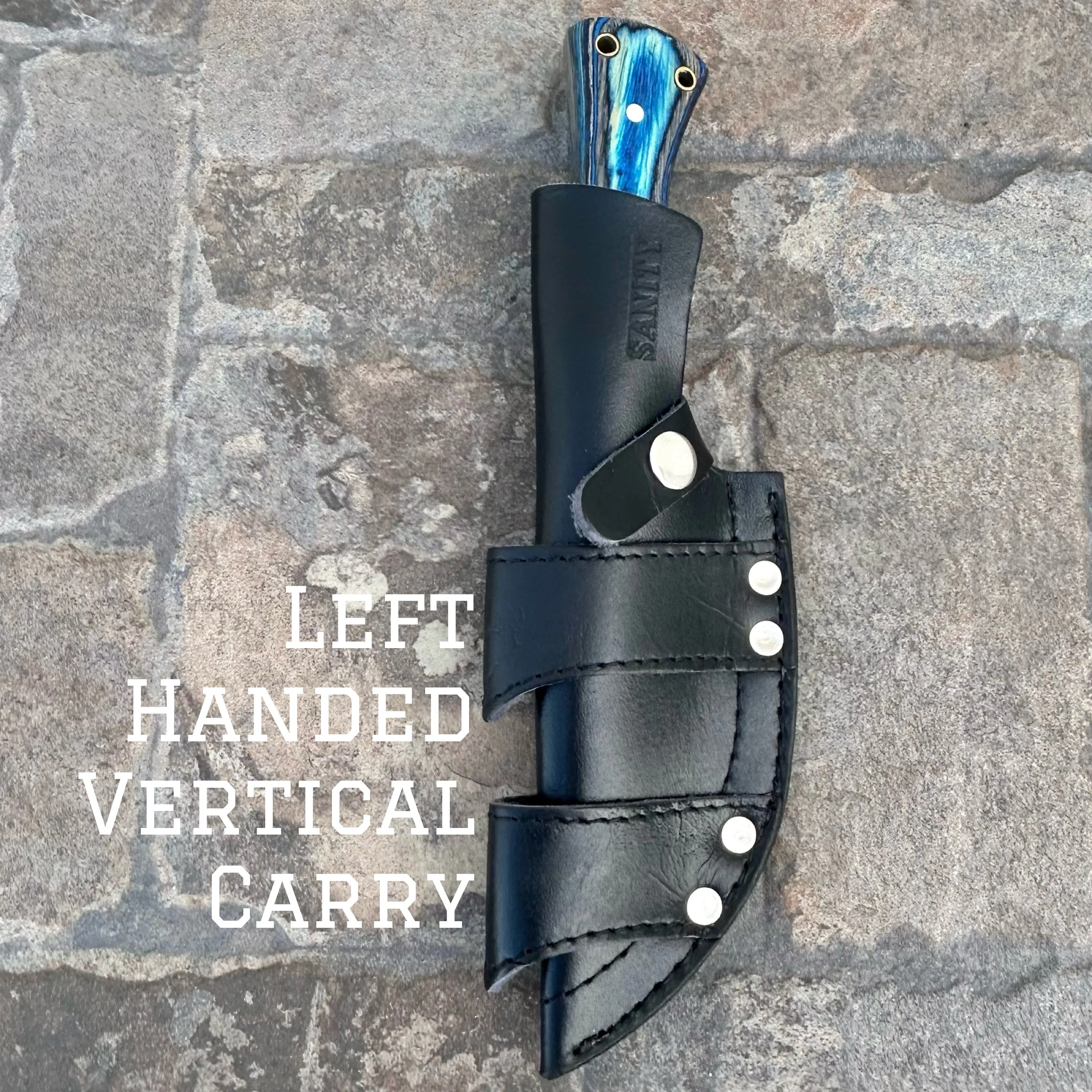 10” Rough Rider Series - Blue - D2 Steel - Horizontal & Vertical Carry - P006