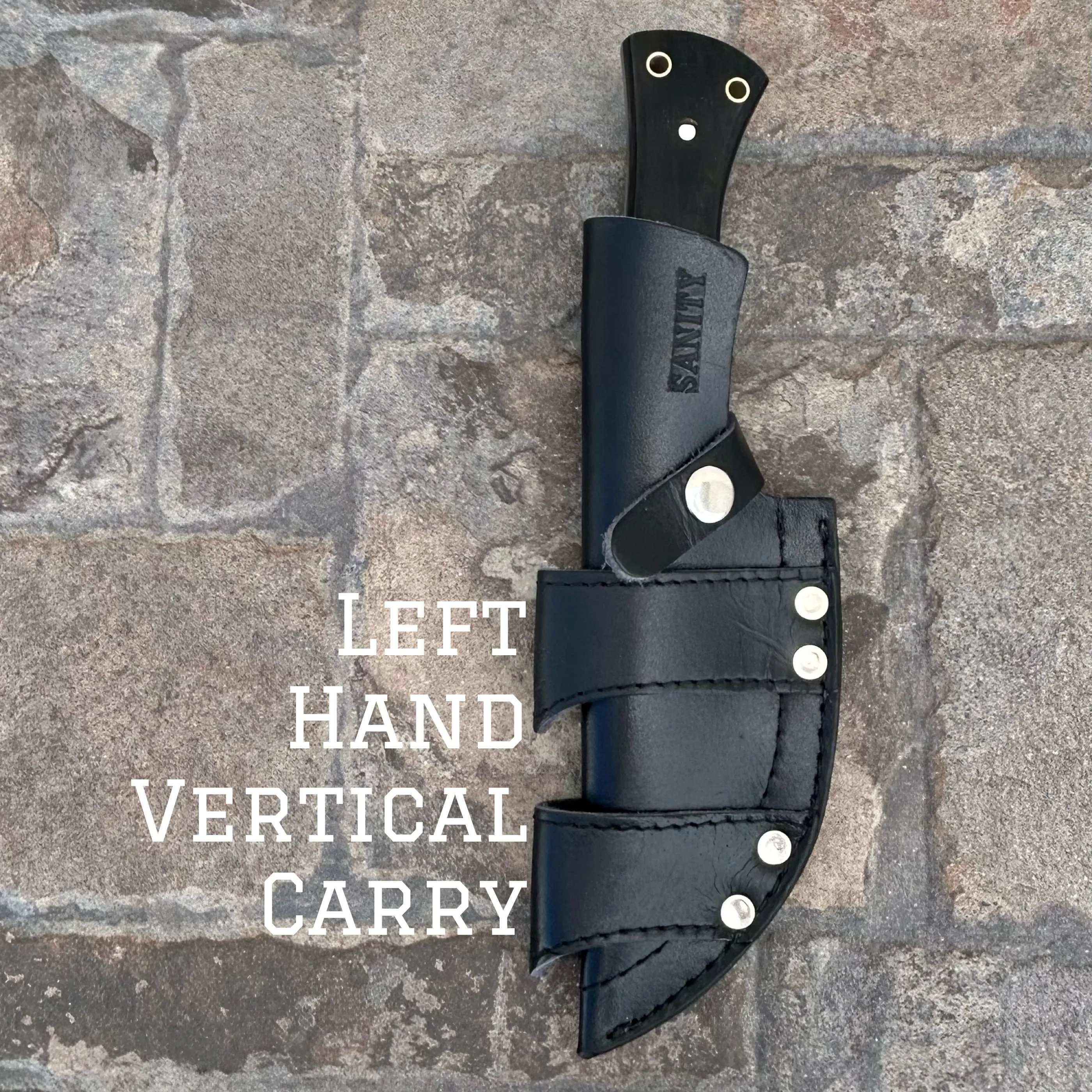 10” Rough Rider Series - Veteran - Buffalo Horn - D2 Steel - Horizontal & Vertical Carry - CUS65