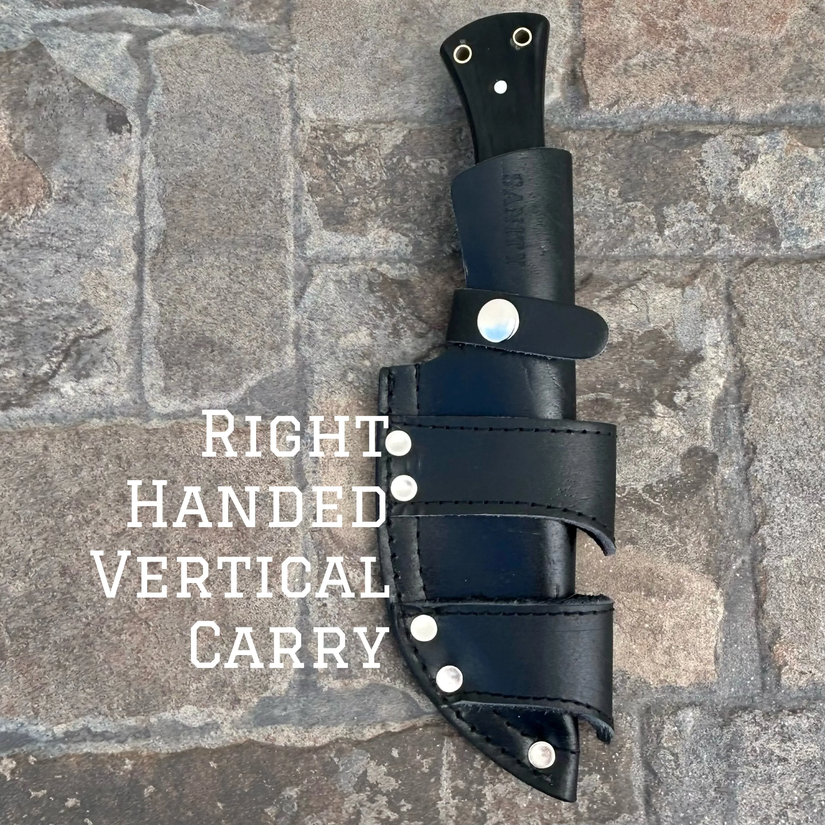 10” Rough Rider Series - Veteran - Buffalo Horn - D2 Steel - Horizontal & Vertical Carry - CUS65