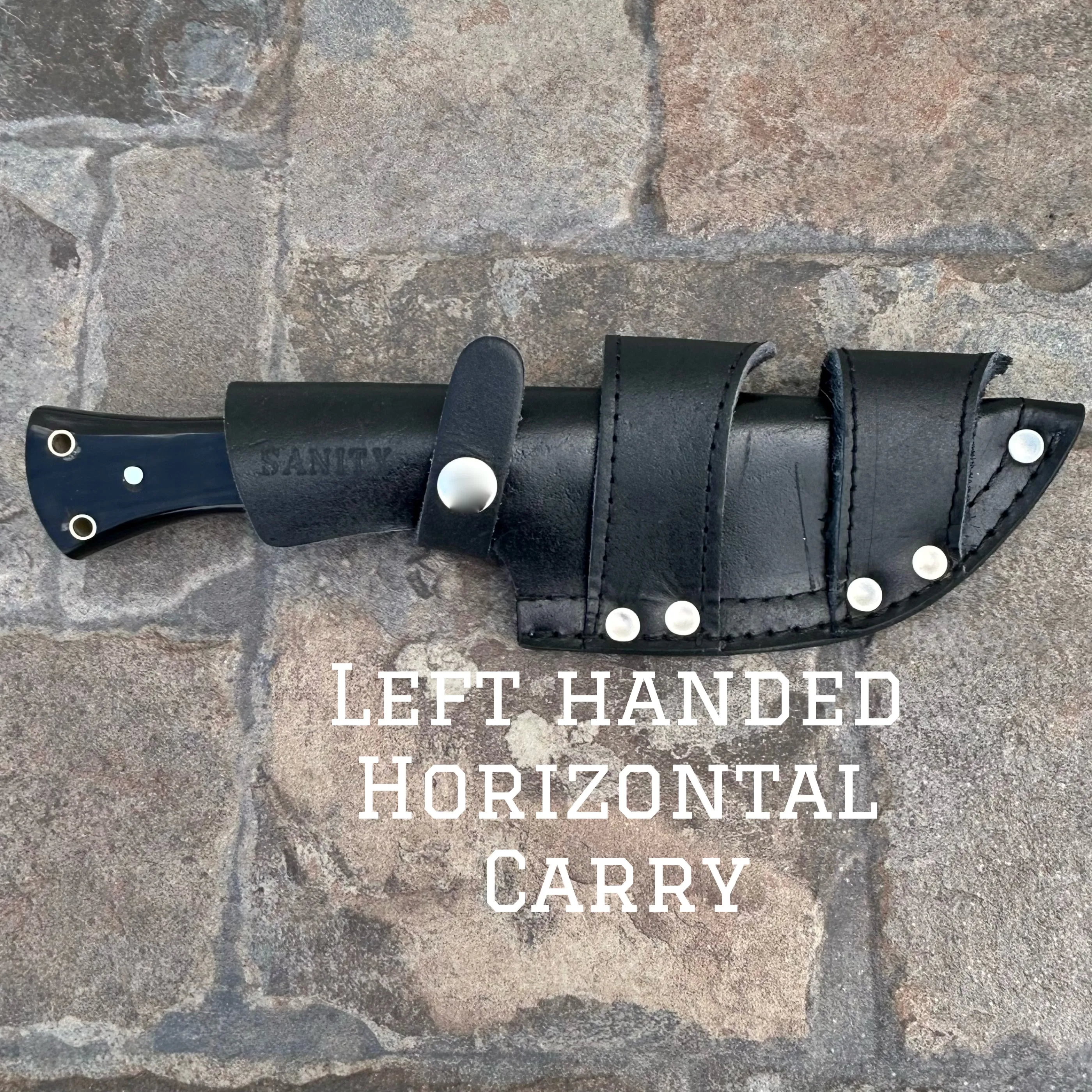 10” Rough Rider Series - Veteran - Buffalo Horn - D2 Steel - Horizontal & Vertical Carry - CUS65