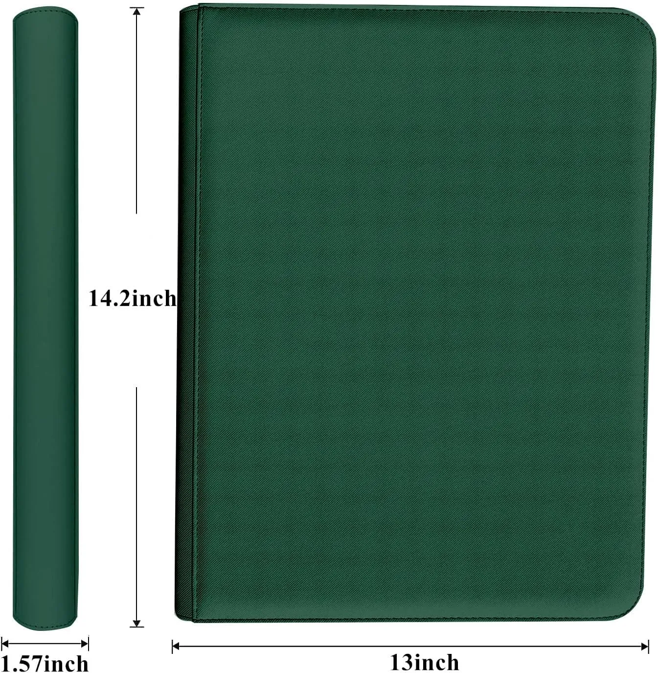 12 Pocket 720 Pockets Trading Card Binder, Ringless Side Loading Card Holder Album, Trading Card Album Fit for YuGiOh, MTG, TCG, Game, Sports, Business Cards (Green)