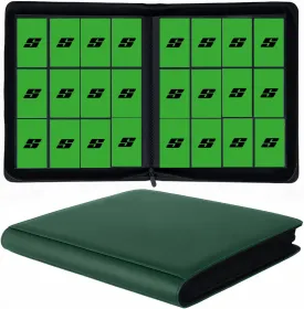 12 Pocket 720 Pockets Trading Card Binder, Ringless Side Loading Card Holder Album, Trading Card Album Fit for YuGiOh, MTG, TCG, Game, Sports, Business Cards (Green)