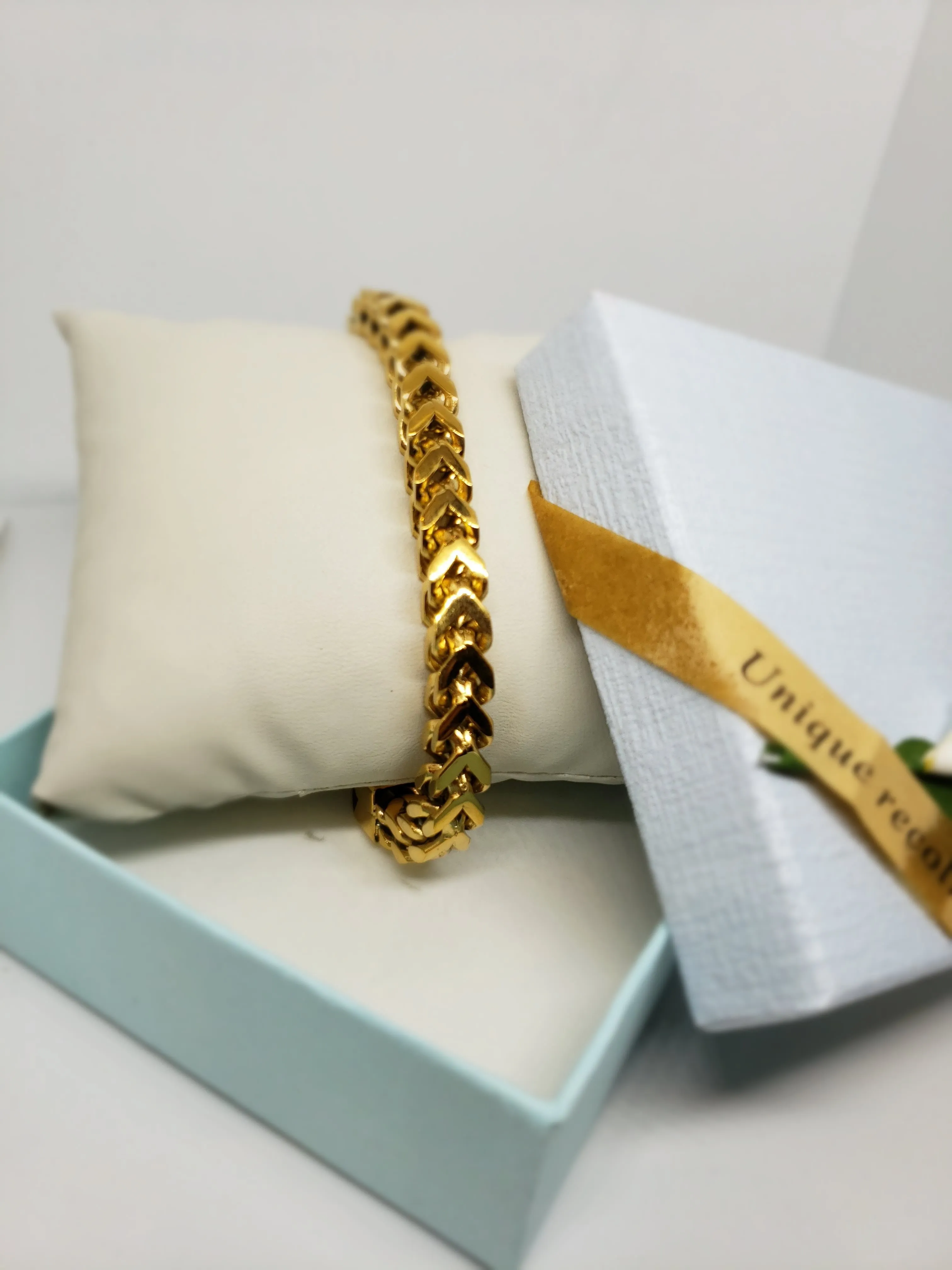18k gold plated franco Bracelet