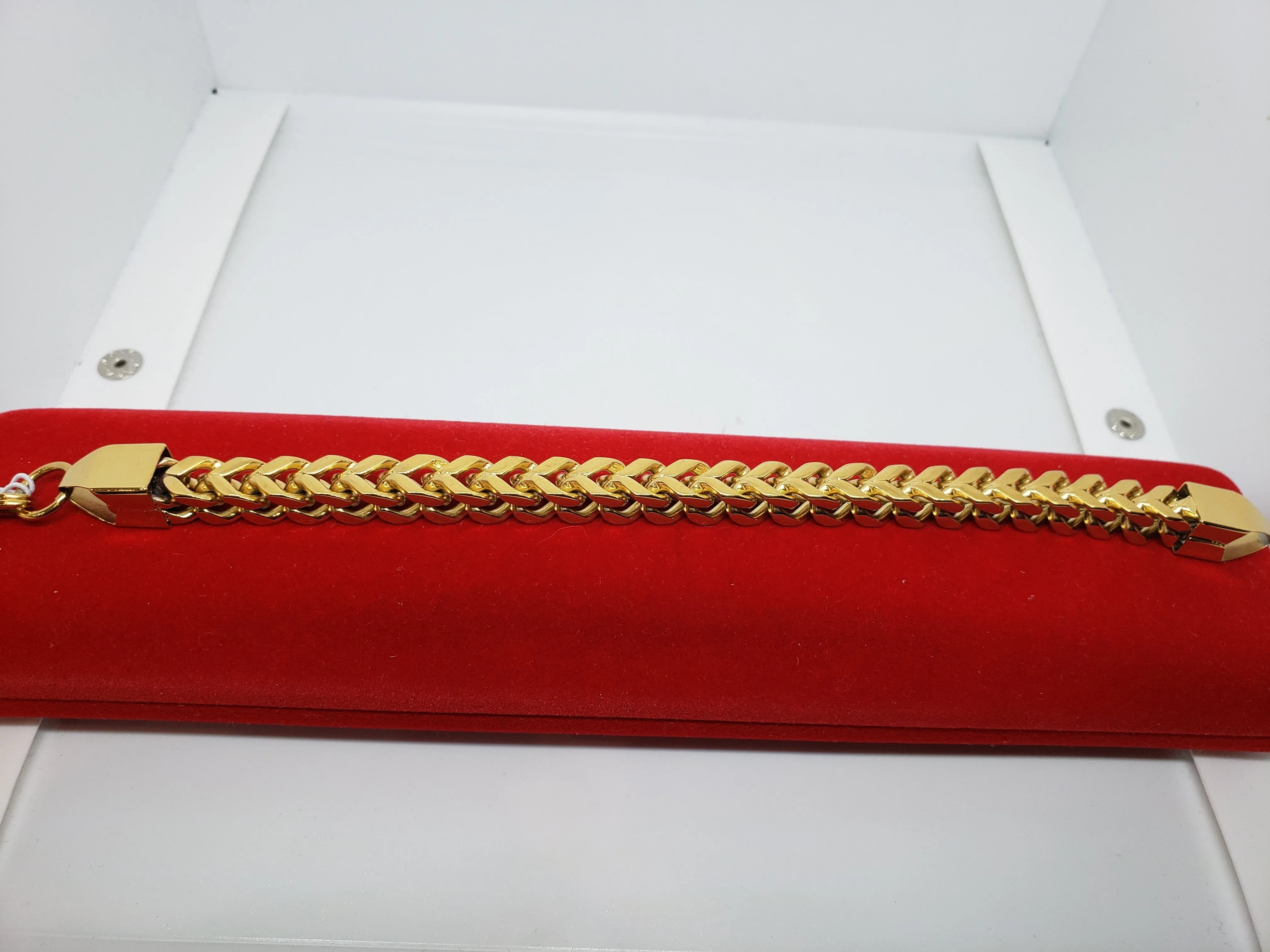 18k gold plated franco Bracelet
