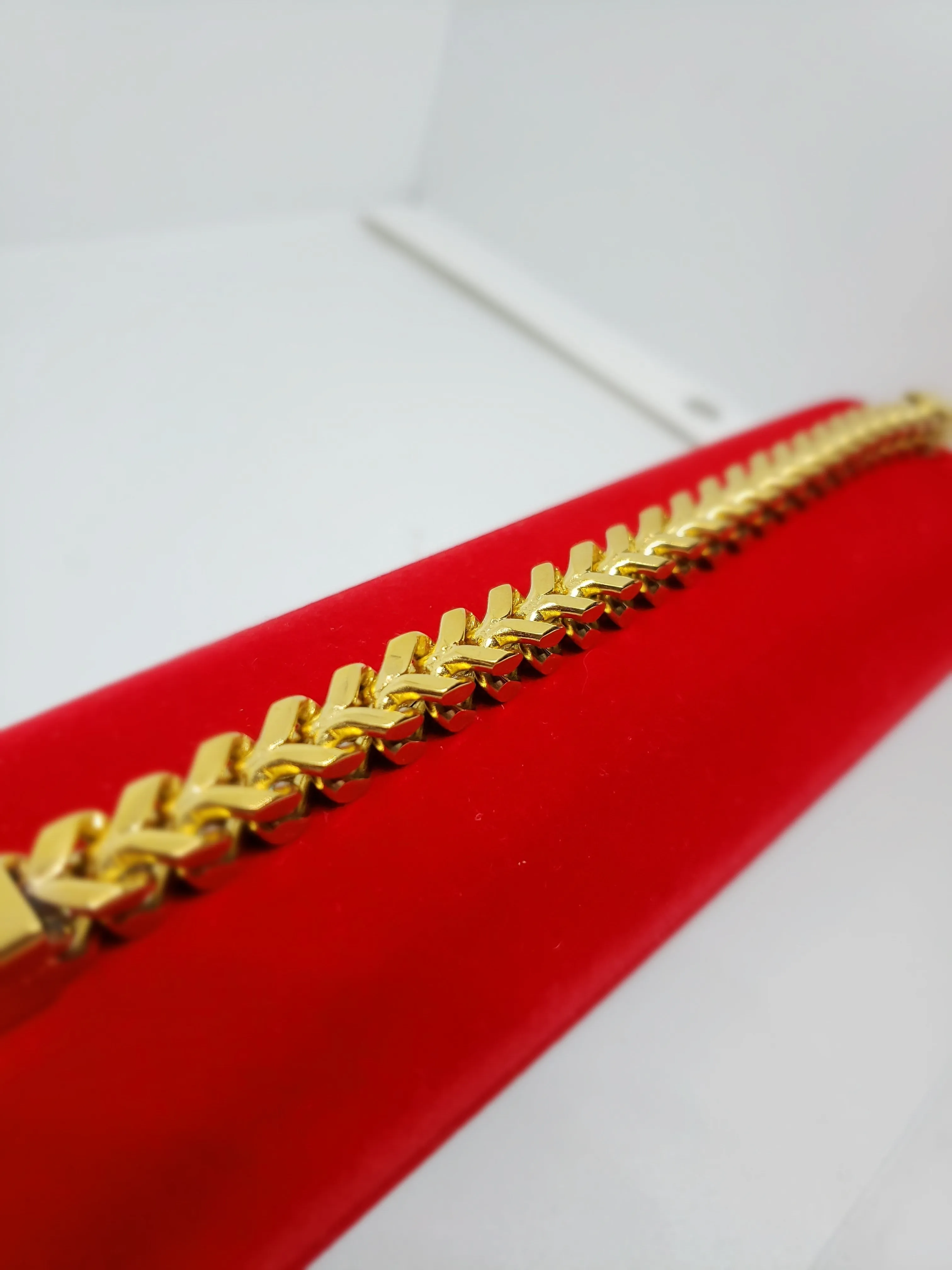 18k gold plated franco Bracelet