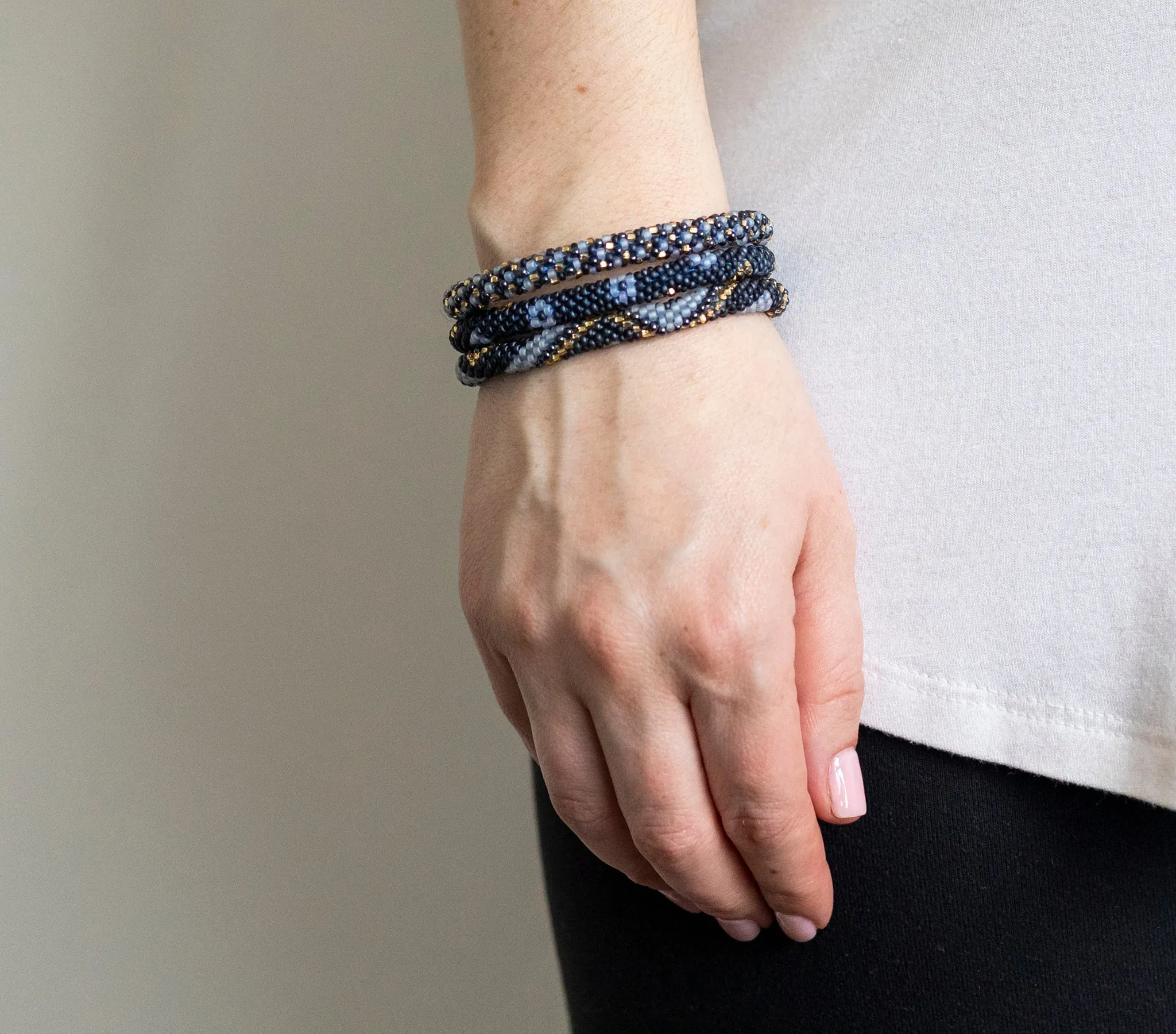 8 inch Roll-On® Bracelets <br> Midnight Blue