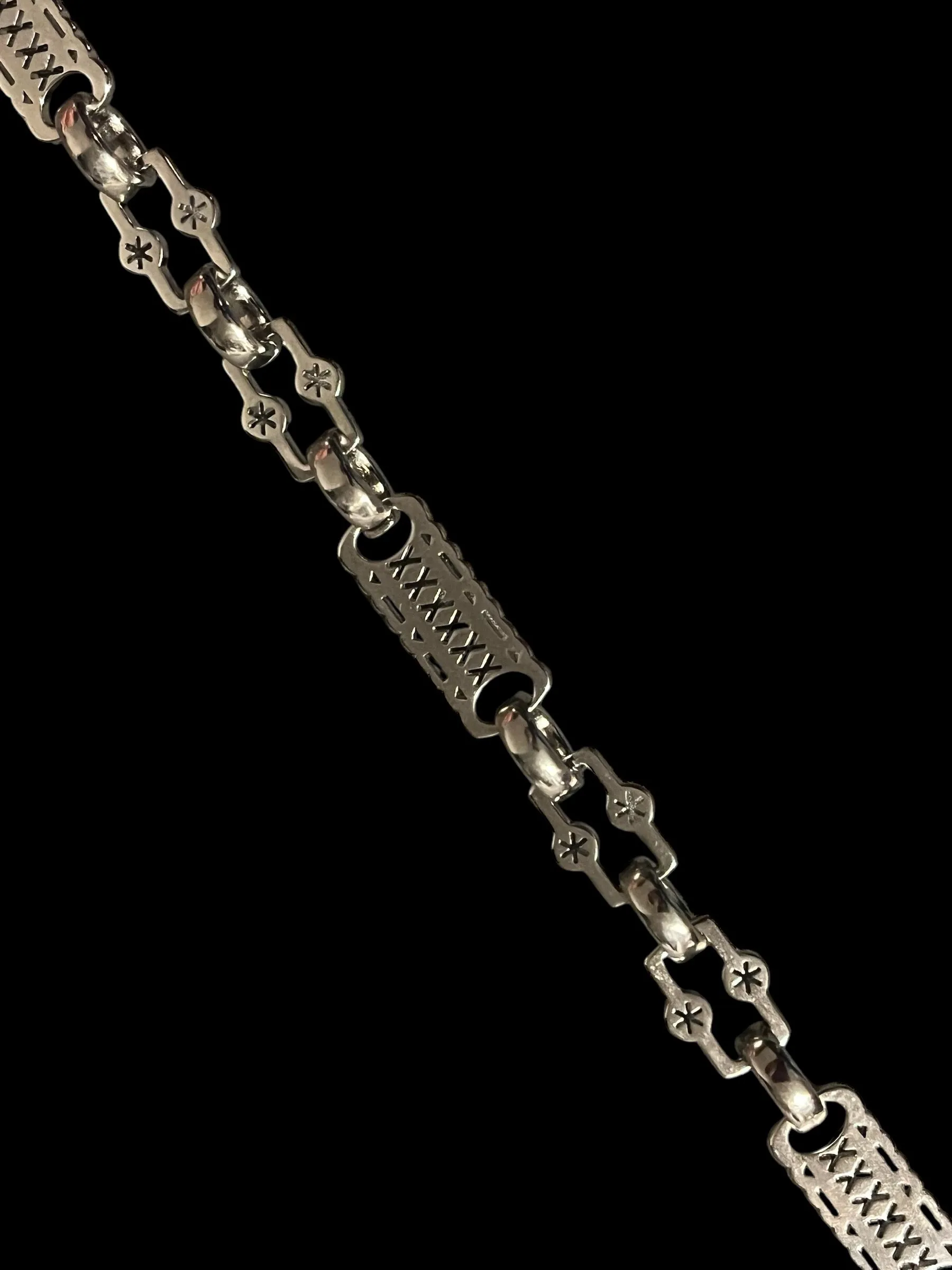9mm Gold Filled Bonded Stars and Bars T-Bar Bracelet 8/9 Inch