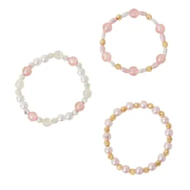 Accessorize London Beaded Bracelets Of 3