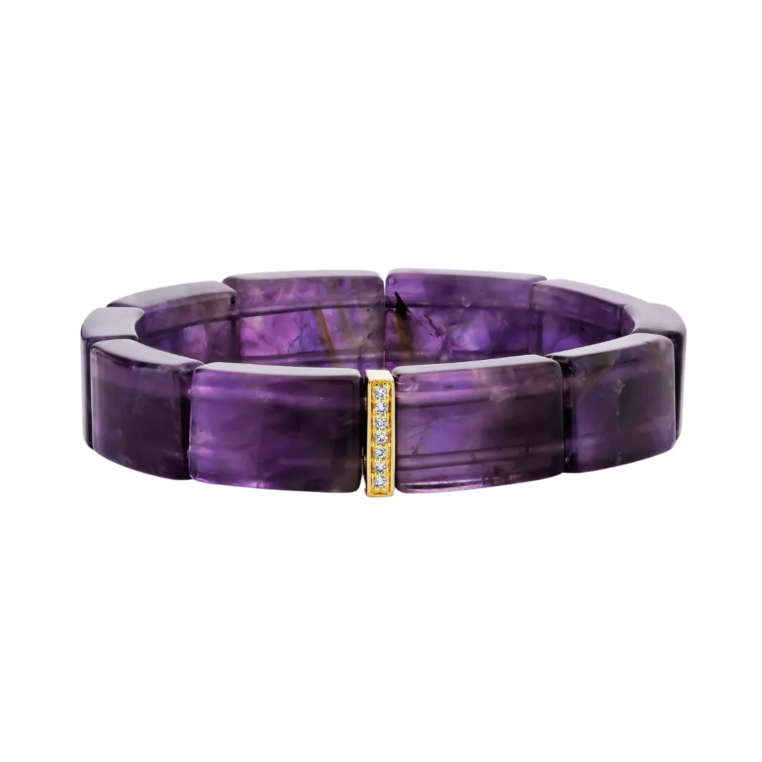 Amethyst Beaded Bracelet