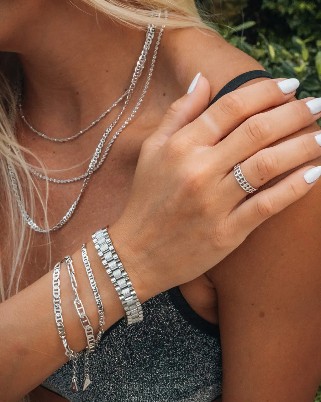 Anchor Chain Bracelet Set