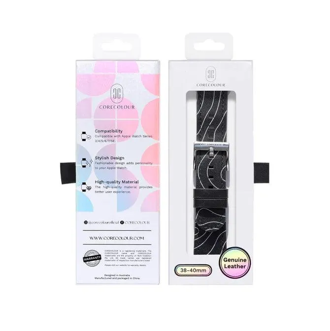 Apple Watch Strap Late Night Drive – Genuine Leather – 38mm – 41mm