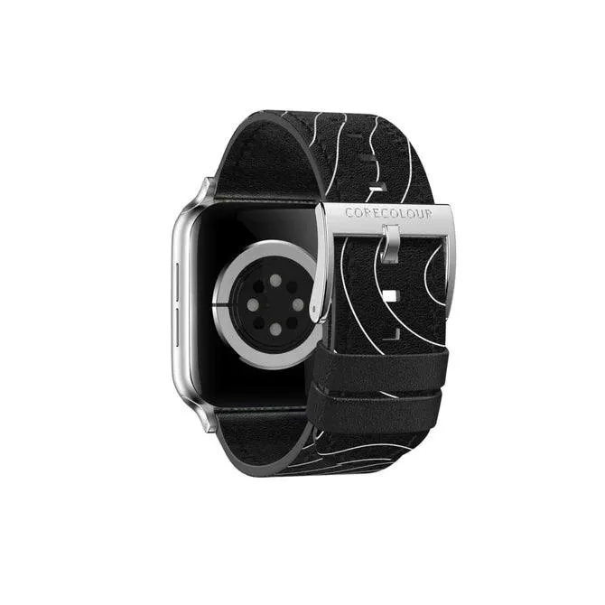 Apple Watch Strap Late Night Drive – Genuine Leather – 38mm – 41mm