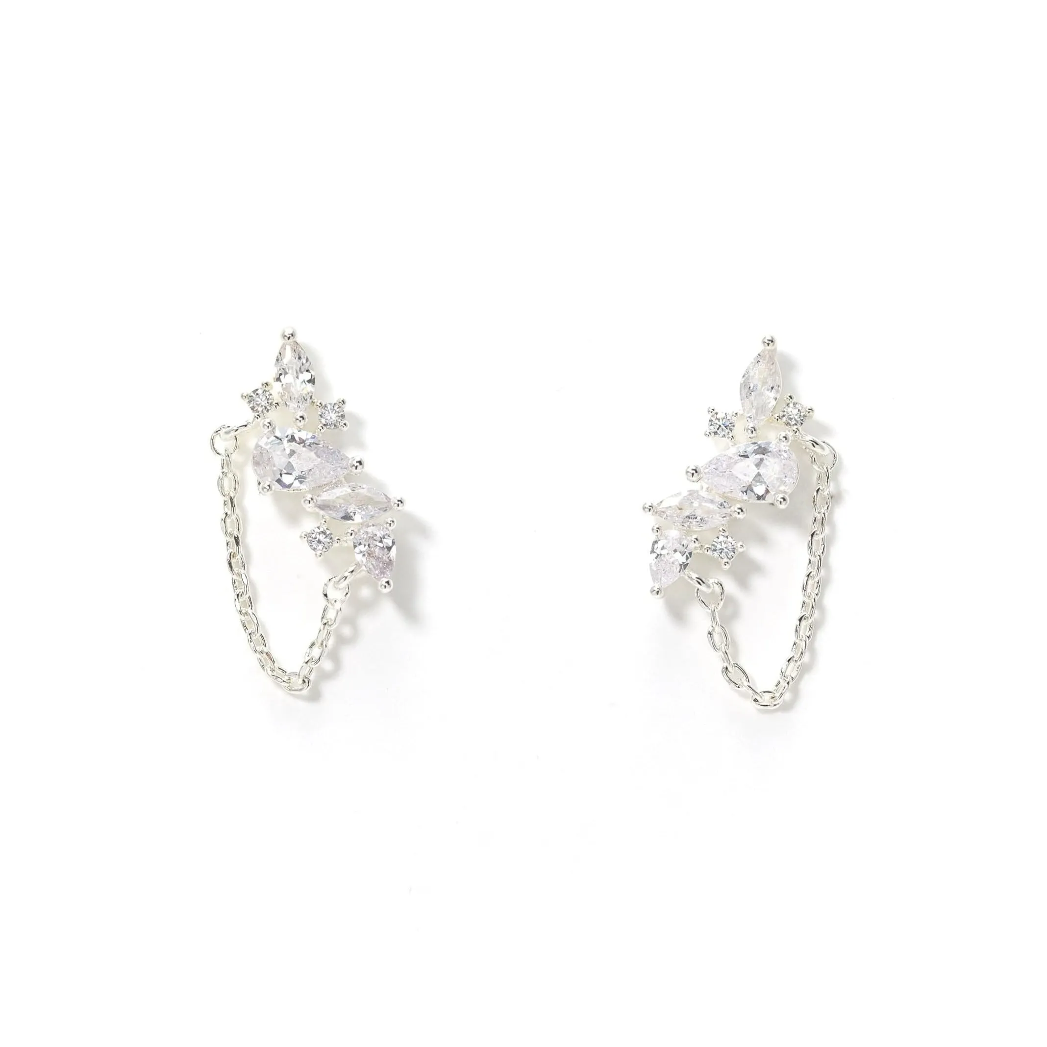 Aspen Climber Earrings Silver
