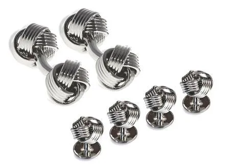Babette Wasserman Knot Cufflinks and Stud Set