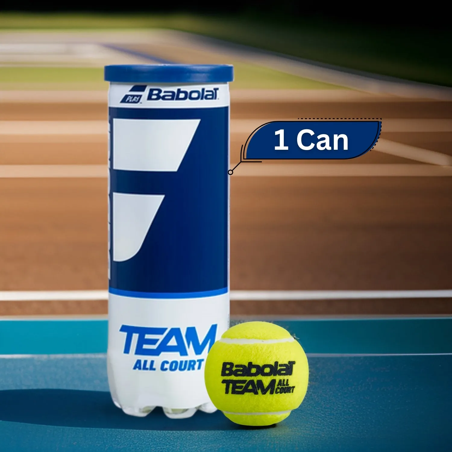 Babolat Team All Court Tennis Balls Can (1 Can)
