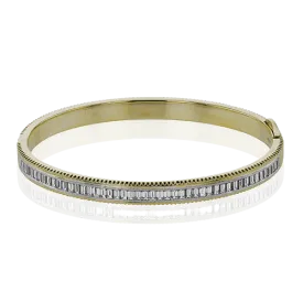 Bangle in 18k Gold with Diamonds
