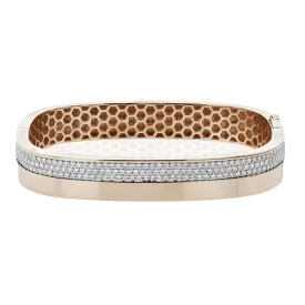 Bangle in 18k Gold with Diamonds