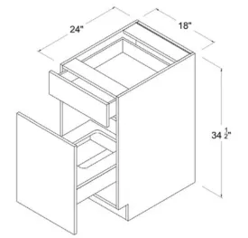 Base Waste Cabinet - Modern Lite