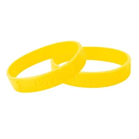Bladder Cancer Yellow Silicone Bracelet Wristbands