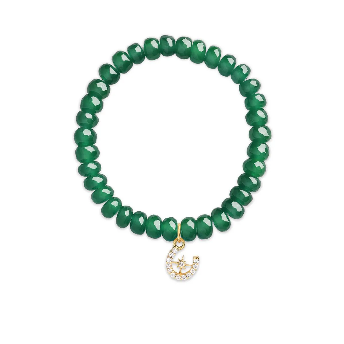 Brass 18k Horseshoe Starburst Embllishment Bracelet For Women