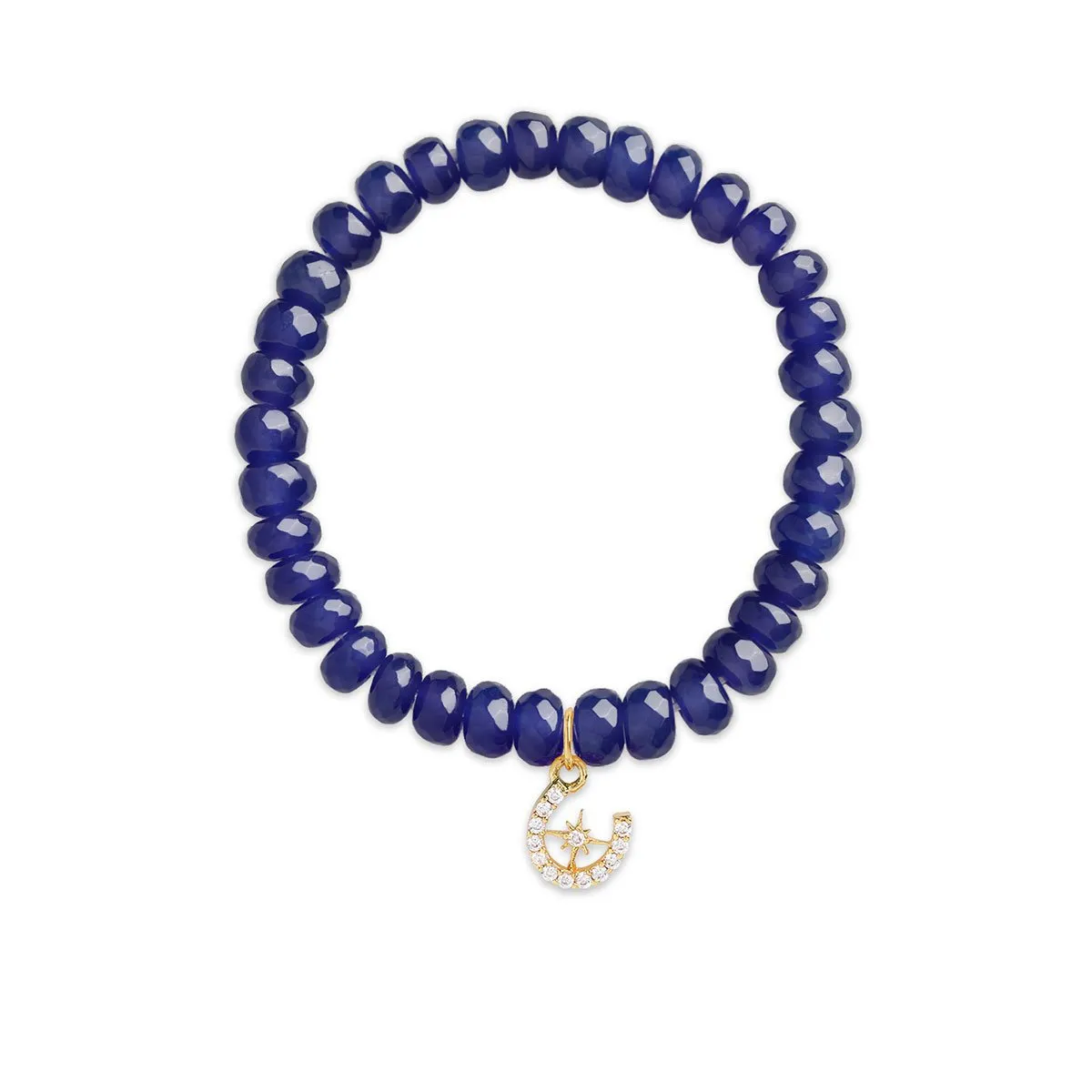 Brass 18k Horseshoe Starburst Embllishment Bracelet For Women