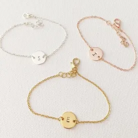 Bridesmaid bracelet, bridesmaid gifts, wedding gifts initial bracelet