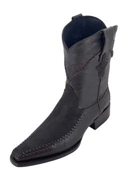 Brown Bull Neck / Cuello de Toro Snip Toe Western Boot