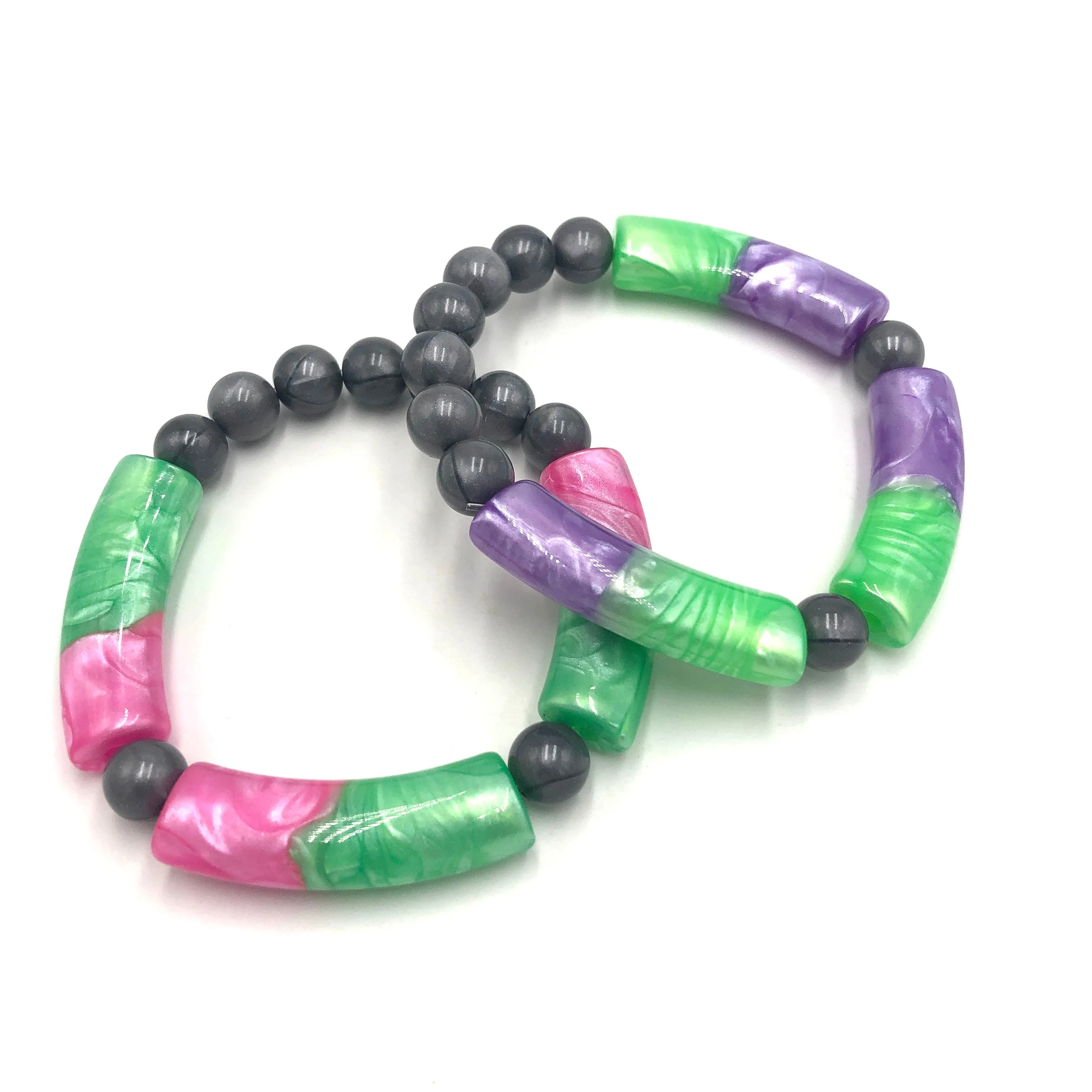 Candy Bar Stack and Stretch Bracelet Set