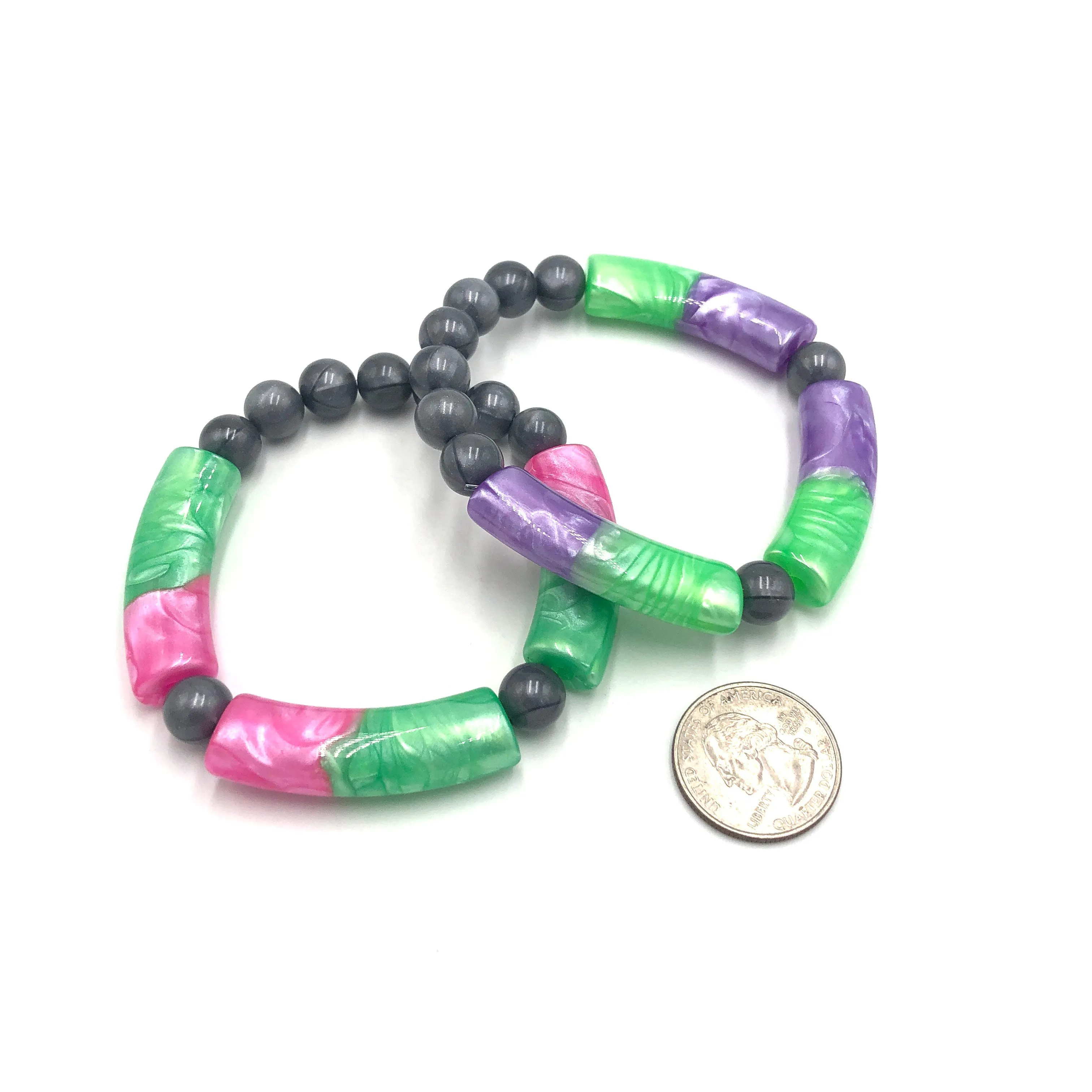 Candy Bar Stack and Stretch Bracelet Set