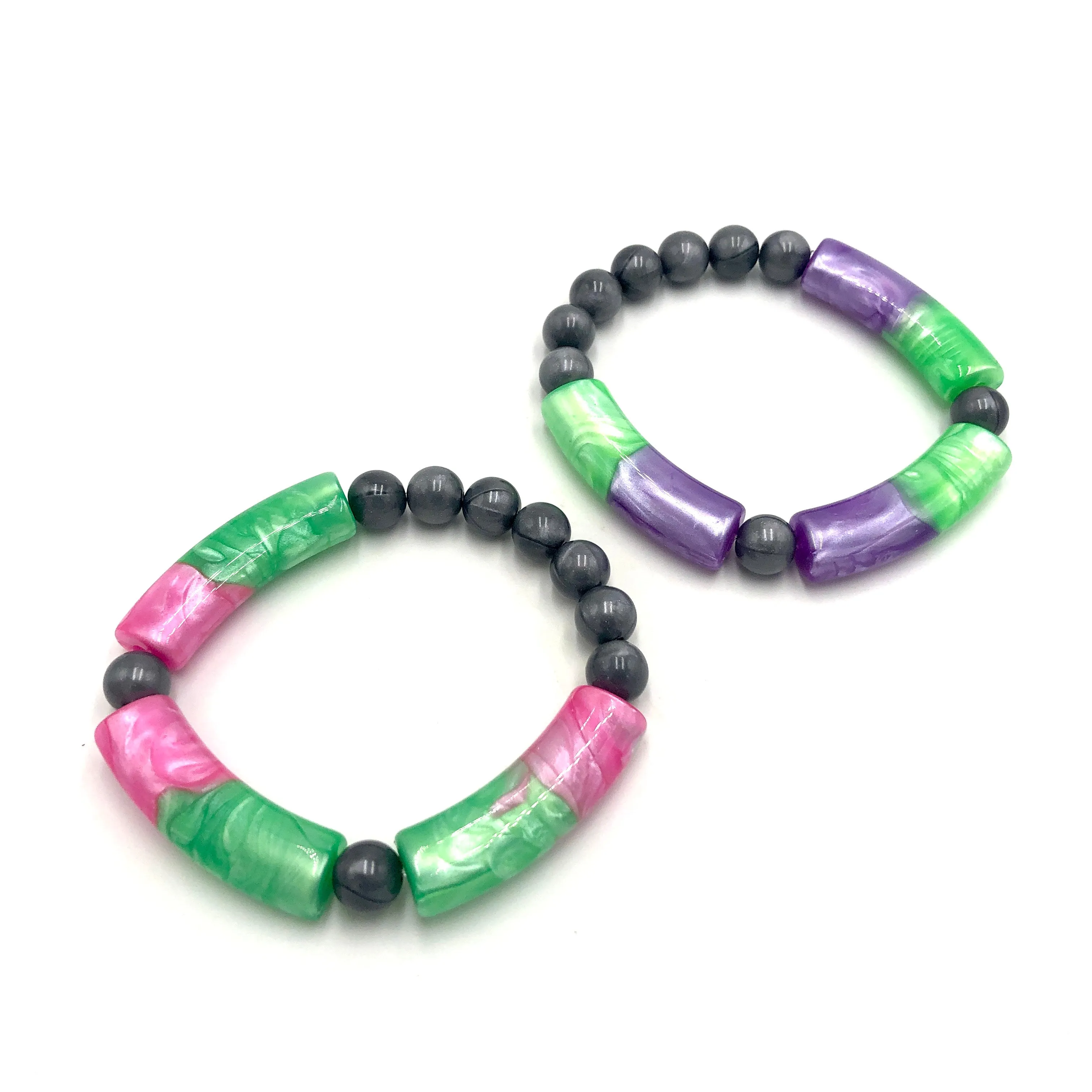 Candy Bar Stack and Stretch Bracelet Set