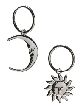 Celestial Duo Sterling Silver Earrings