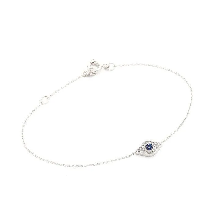 Chain Bracelet With Evil Eye