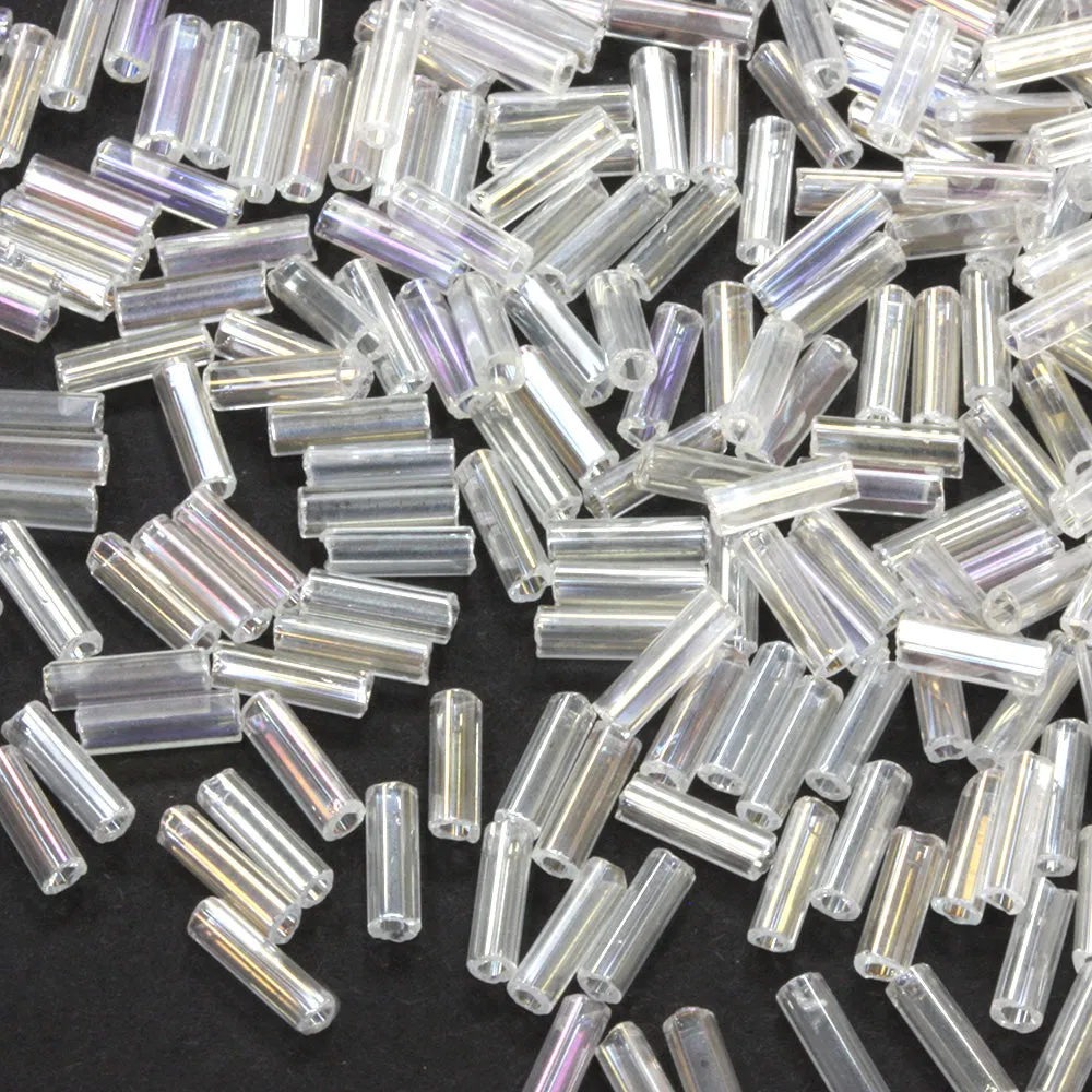 Clear 6.6mm Bugle Rainbow - Pack of 5g