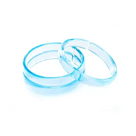 Clear Blue Bangles Set