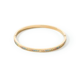 Coeur De Lion Gold and Pastel Multi-Coloured Bangle