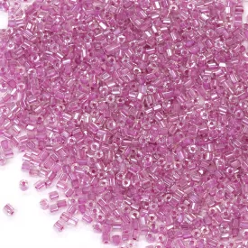 Colour Lined Czech Lilac Glass 2 Cut Seed 10/0 - Pack of 50g