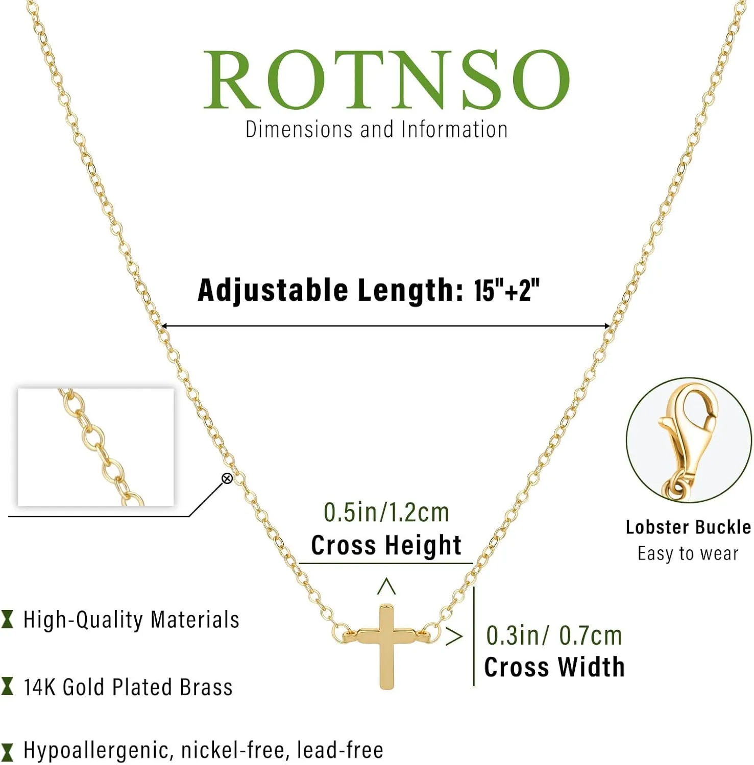 Cross Necklace for Women 14K Gold Silver Plated Sideways Cross Necklace Set Dainty Simple Silver Cross Choker Trendy Cute Layered Gold Cross Pendant Chain Faith Jewelry Gift