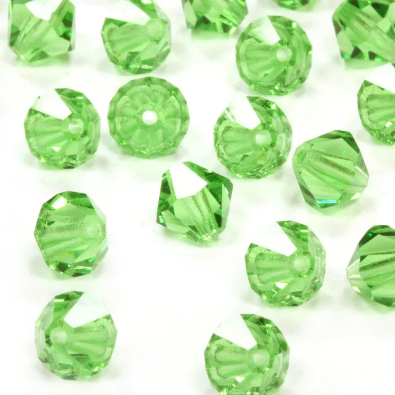 Crystal 4mm Bicone Green Bundle - Pack of 6