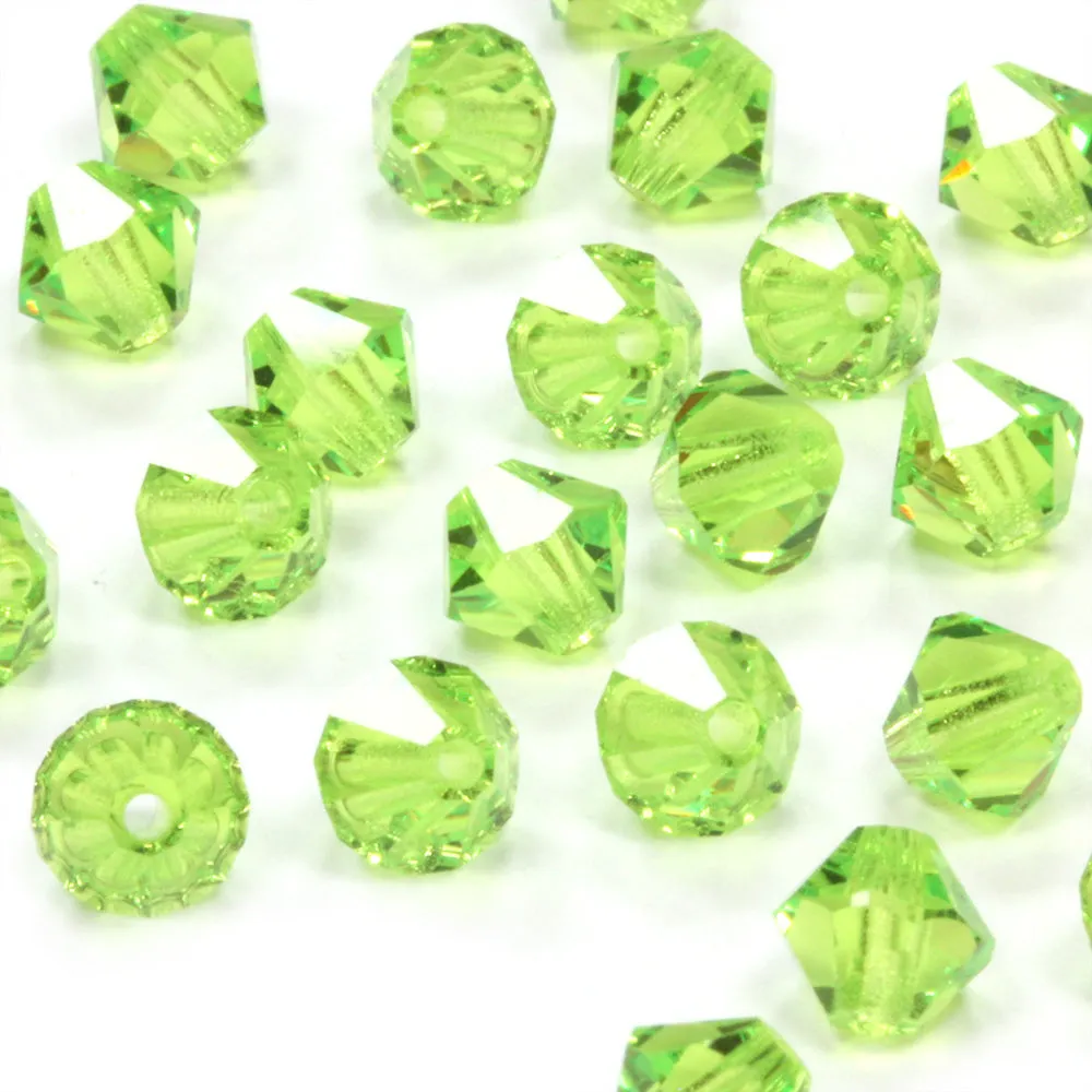Crystal 4mm Bicone Green Bundle - Pack of 6