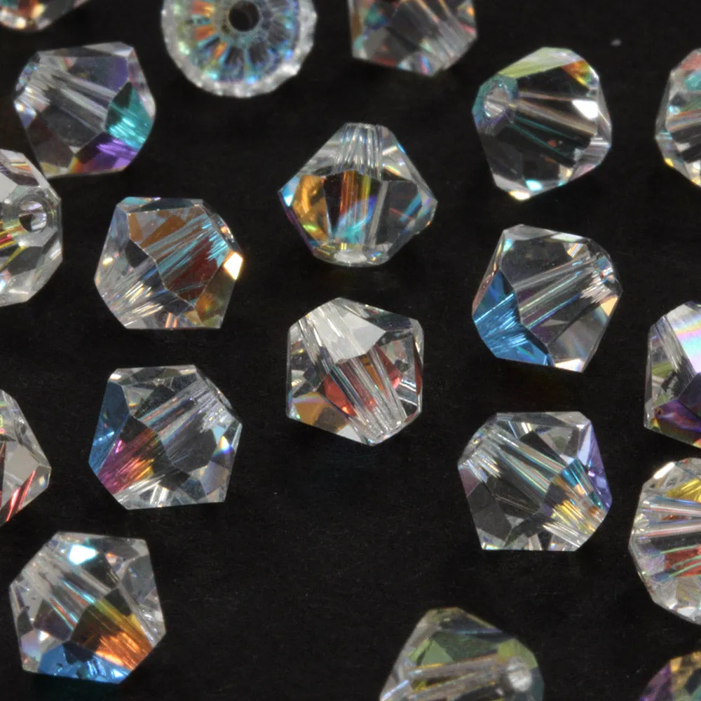 Crystal 4mm Bicone Monochrome Bundle - Pack of 7
