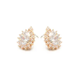 Crystal Drop Stud Earrings