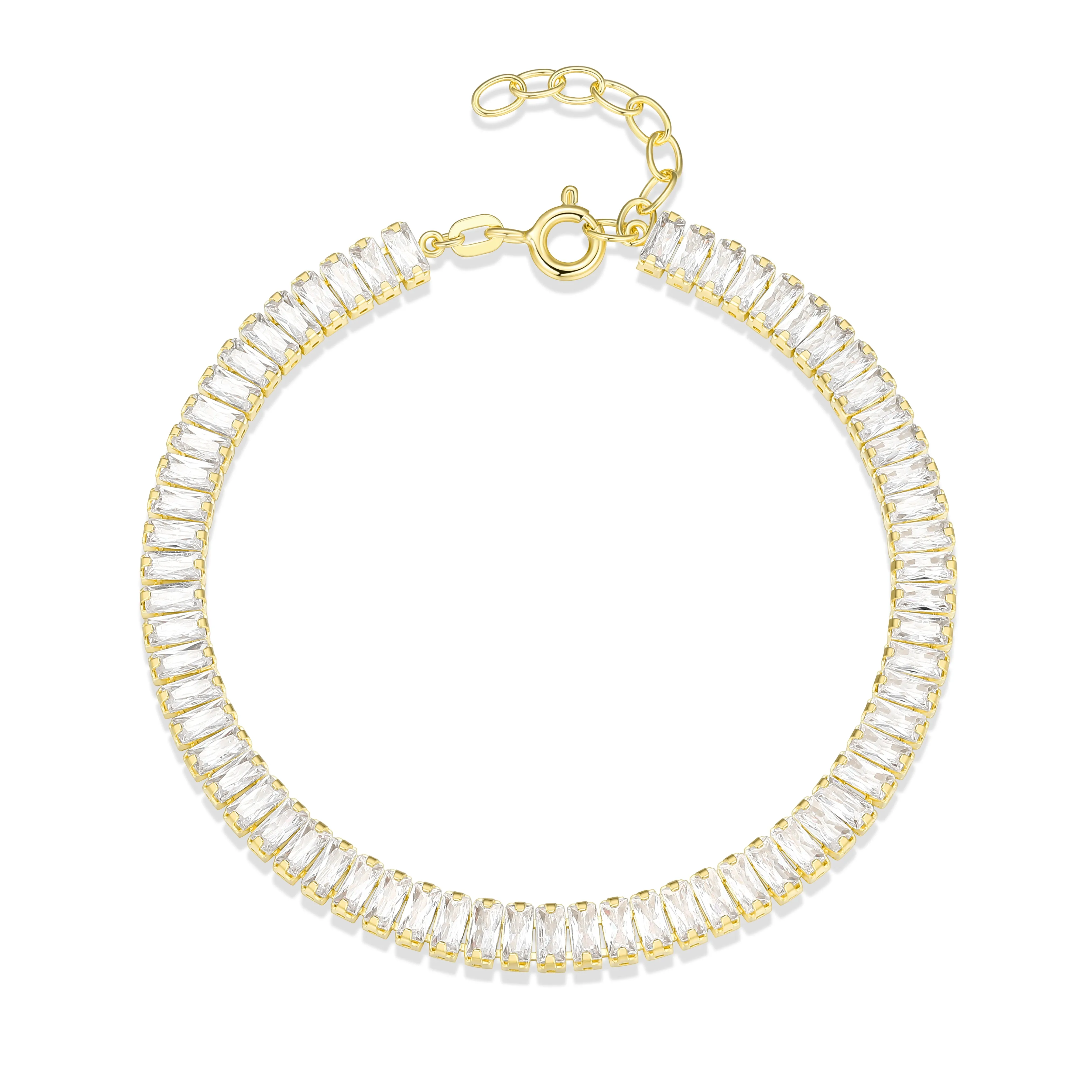 CZ Baguette Tennis Bracelet