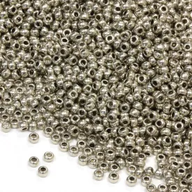 Czech Metallic Grey Rocaille/Seed 11/0-Pack of 3g