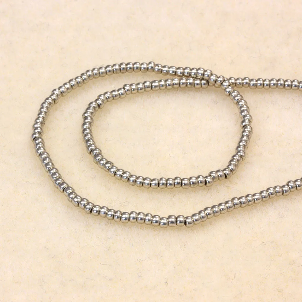 Czech Metallic Grey Rocaille/Seed 11/0-Pack of 3g