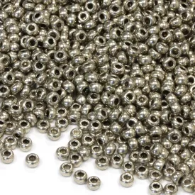 Czech Metallic Grey Rocaille/Seed 8/0-Pack of 50g