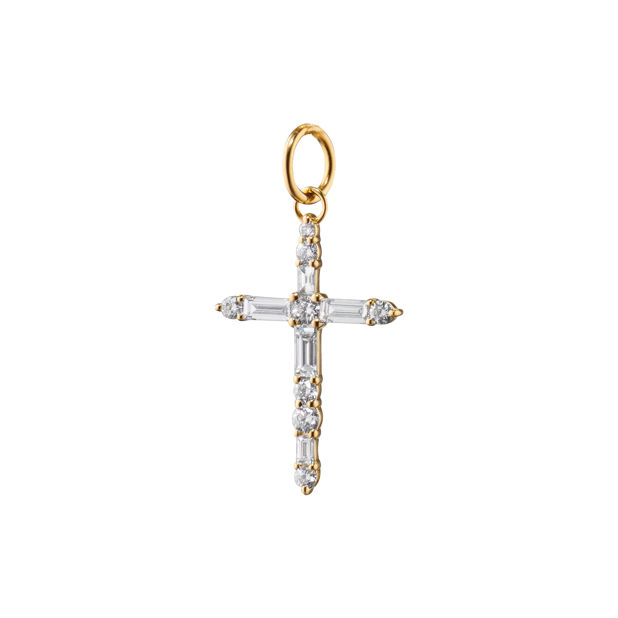 Diamond Cross Charm