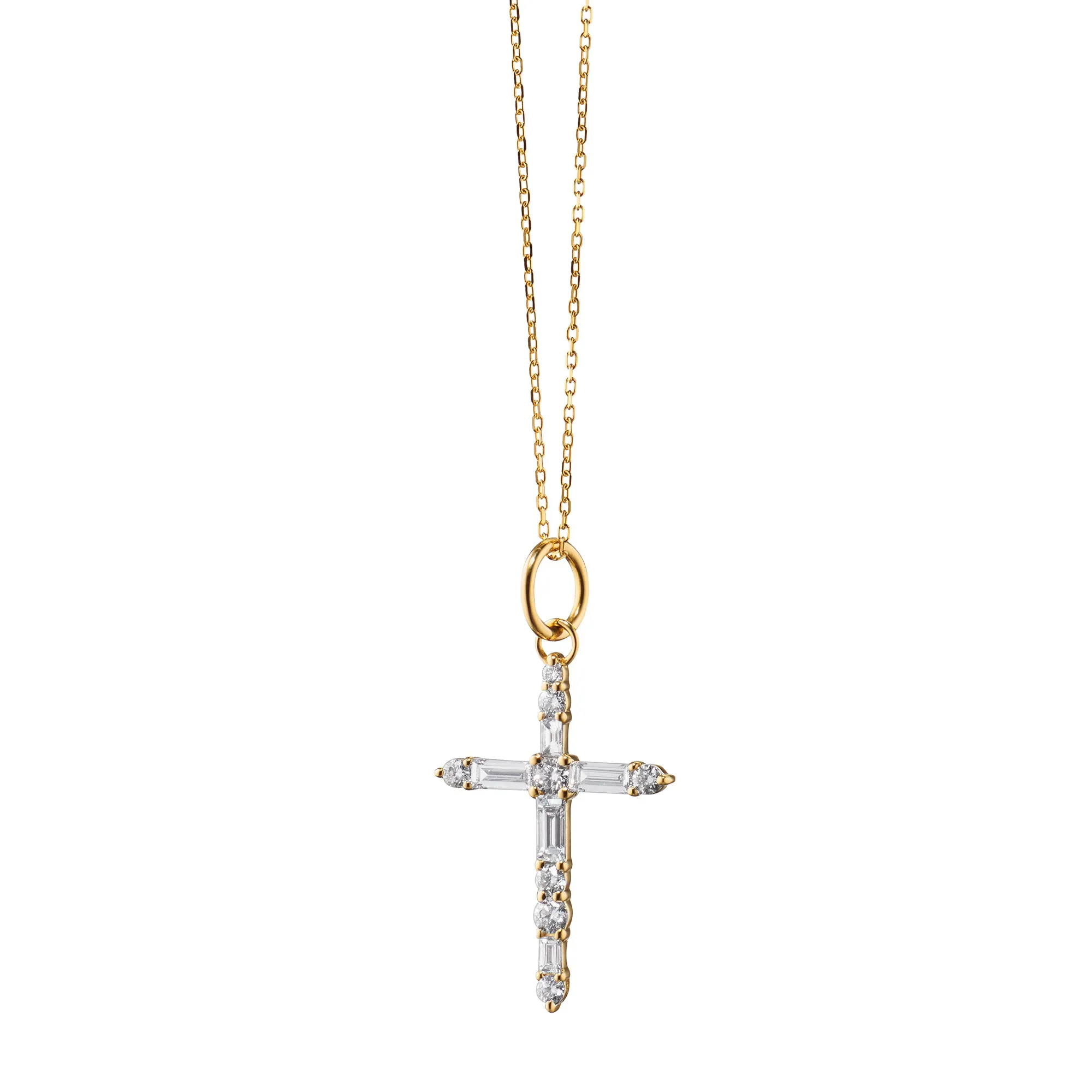 Diamond Cross Charm