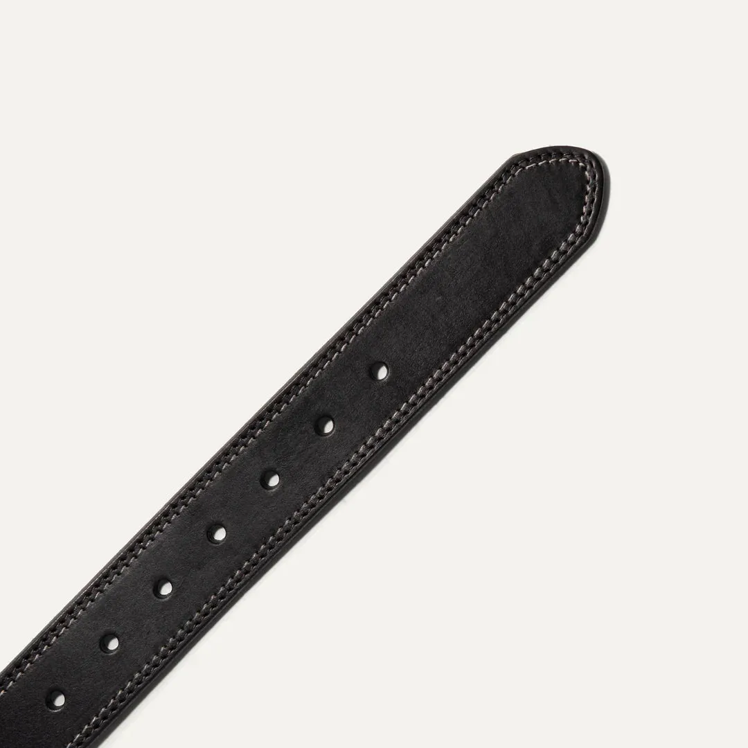 Double Stitch Veg Tan Leather Belt