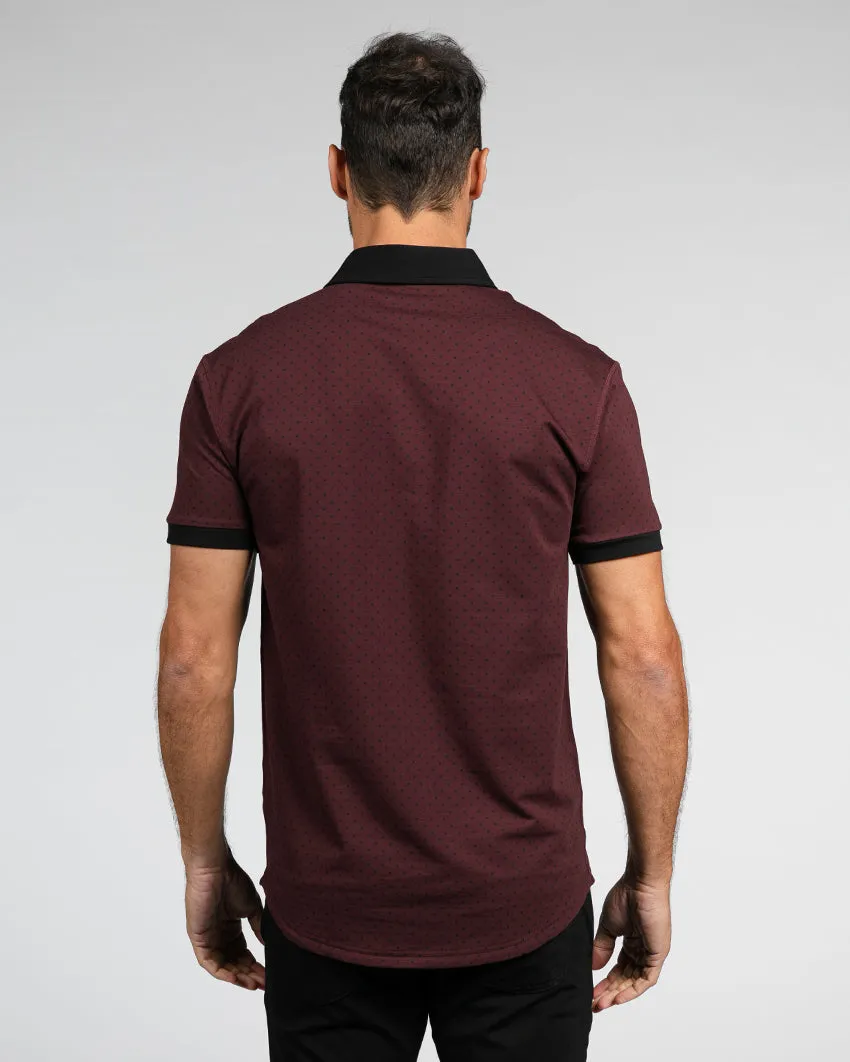 Drop-Cut: LUX Dotted Polo <!-- Size M -->
