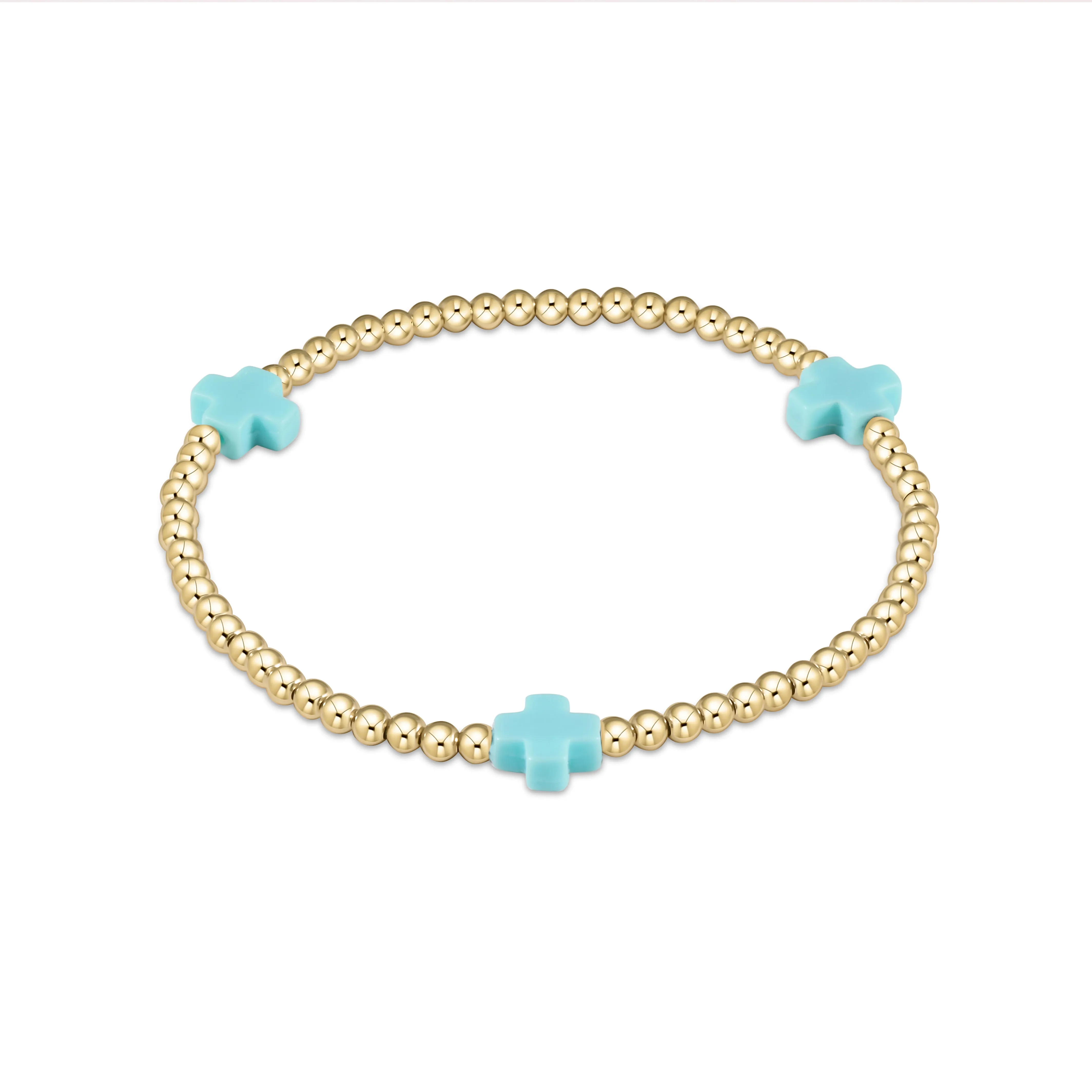 egirl signature cross bracelet gold